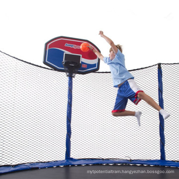 CE, TUV Safety Trampoline with Basketball Hoops